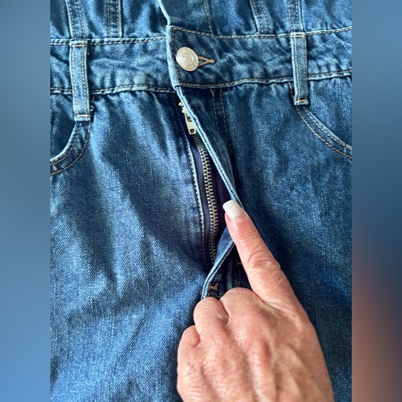 FOREVER 21 Denim Mini Dress - Size Medium. - Picture 6 of 9